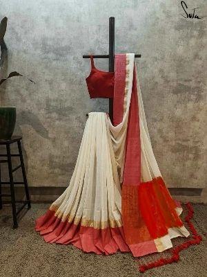 Pure cotton handloom saree